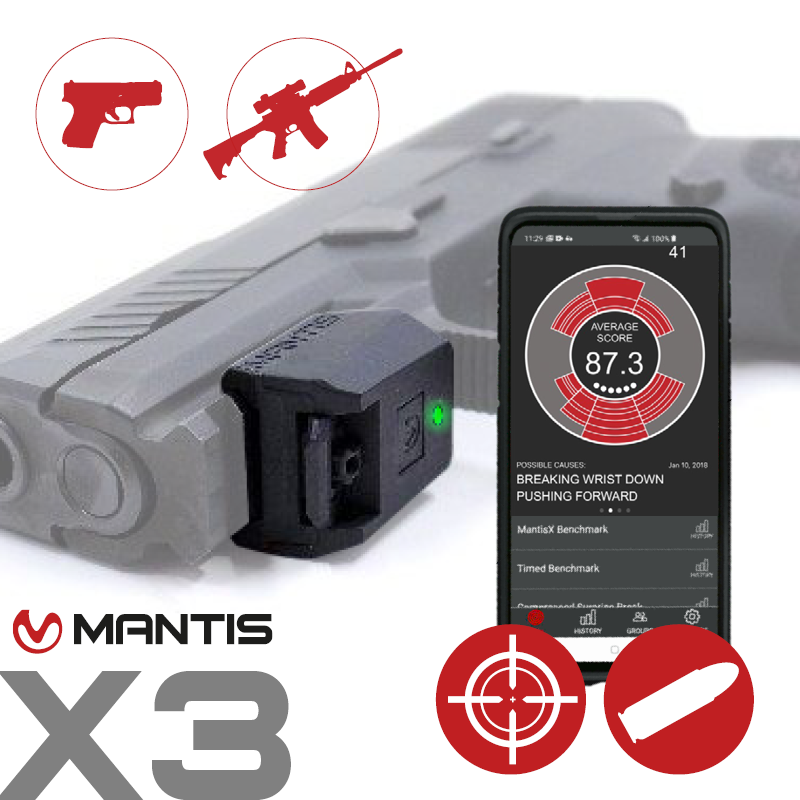 Mantis X3 – Trocken- & Scharfschusstrainer für Pistole und Gewehr