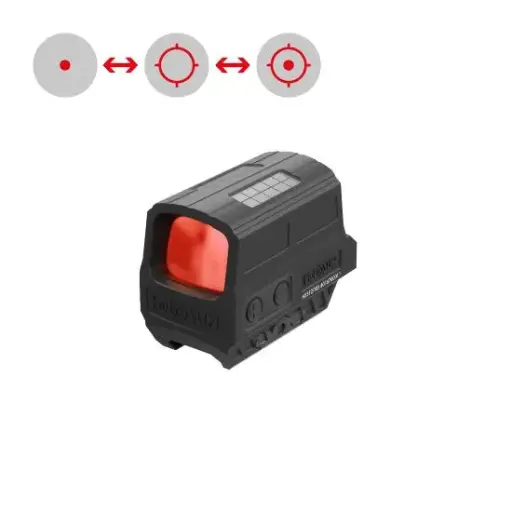 [HS512C-RD] HOLOSUN HS512C-RD | Geschlossenes Rotpunktvisier mit wechselbarem Absehen | 2MOA Dot & 65 MOA Circle | schwarz